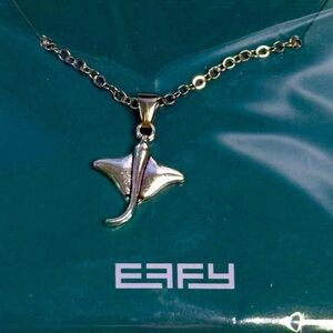 EFFY New in Package Silver Tone Stingray Pendant Necklace! Great for Summer!
